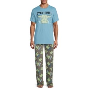 NWT Mens Star Wars Yoda 2 Piece Pajama Set